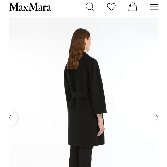 MaxMara black wool coat - Picture 3 of 10